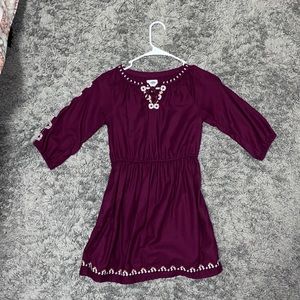 Old Navy || burgundy dress